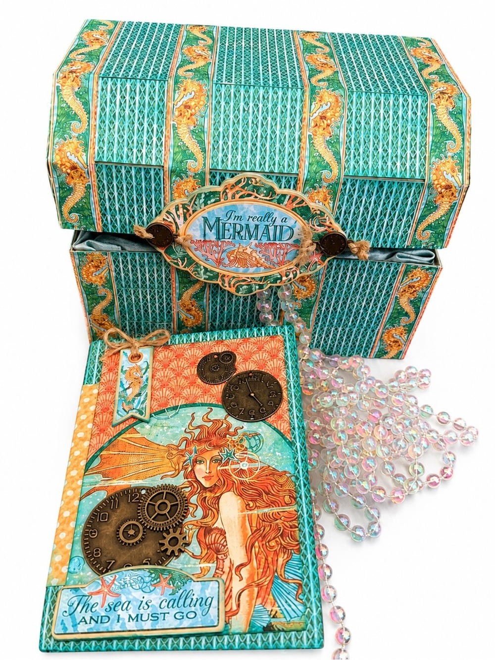Graphic 45 Voyage Beneath the Sea Treasure Chest & Stowaway Album
